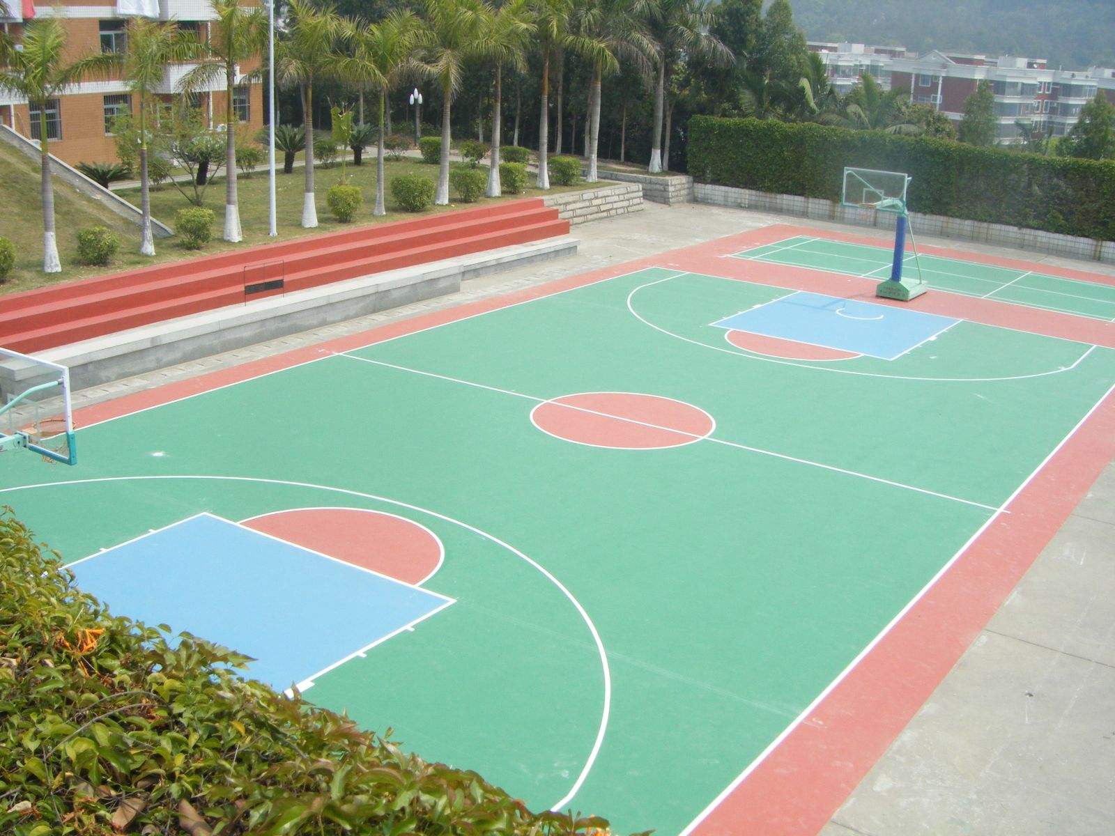 硅PU籃球場